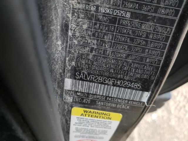 Photo 10 from auction – 2015 LAND ROVER RANGE ROVE with VIN SALVR2BG0FH029485
