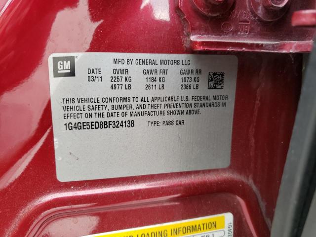 Photo 10 from auction – 2011 BUICK LACROSSE C with VIN 1G4GE5ED8BF324138