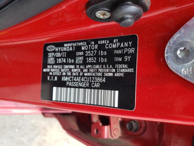 Photo 10 from auction – 2012 HYUNDAI ACCENT GLS with VIN KMHCT4AE4CU123864