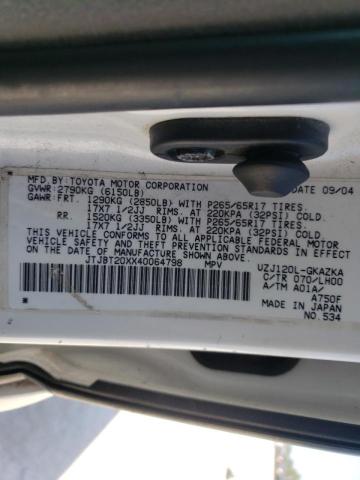 Photo 10 from auction – 2004 LEXUS GX 470 with VIN JTJBT20XX40064798