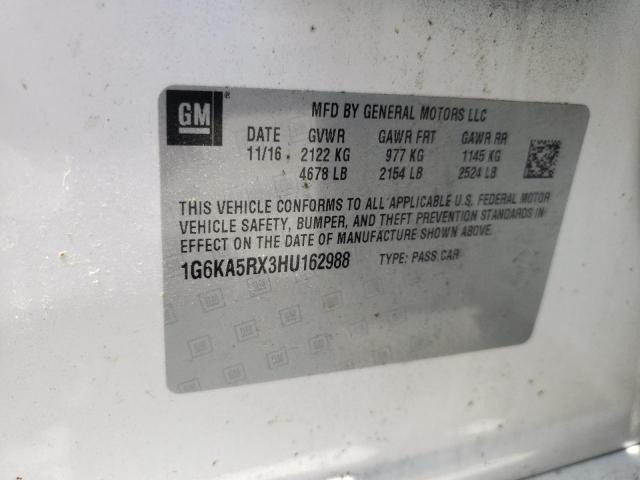 Photo 10 from auction – 2017 CADILLAC CT6 with VIN 1G6KA5RX3HU162988