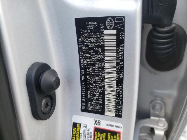Photo 10 from auction – 2018 TOYOTA COROLLA L with VIN 2T1BURHE0JC988356