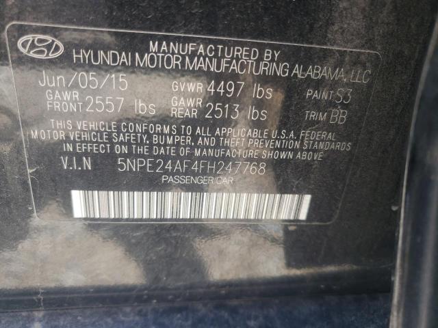 Photo 10 from auction – 2015 HYUNDAI SONATA SE with VIN 5NPE24AF4FH247768