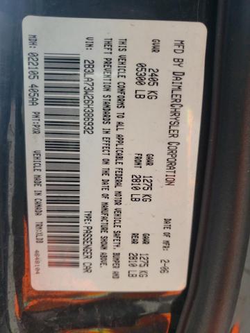 Photo 10 from auction – 2006 DODGE CHARGER SR with VIN 2B3LA73W26H386932