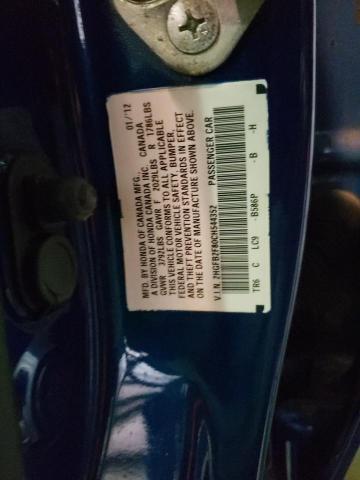 Photo 10 from auction – 2012 HONDA CIVIC EX with VIN 2HGFB2F80CH544352