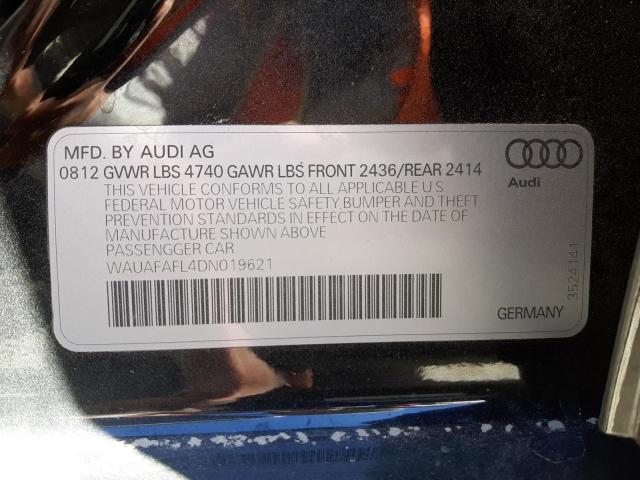 Zdjęcie 10 z aukcji – 2013 AUDI A4 PREMIUM z VIN WAUAFAFL4DN019621