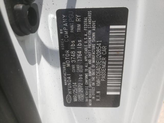 Photo 10 from auction – 2014 HYUNDAI VELOSTER with VIN KMHTC6AD3EU208541