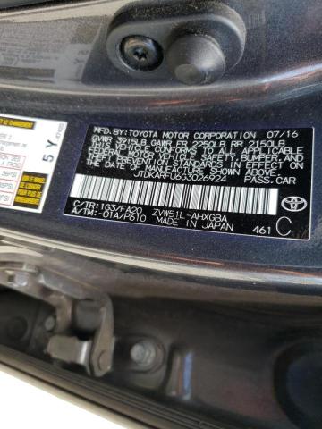Photo 10 from auction – 2016 TOYOTA PRIUS with VIN JTDKARFU6G3026924