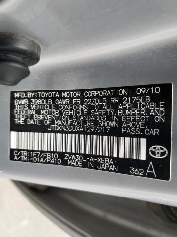 Photo 10 from auction – 2010 TOYOTA PRIUS with VIN JTDKN3DUXA1297217