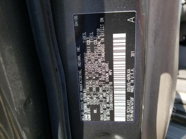 Photo 10 from auction – 2006 TOYOTA SEQUOIA LI with VIN 5TDBT48A96S272718