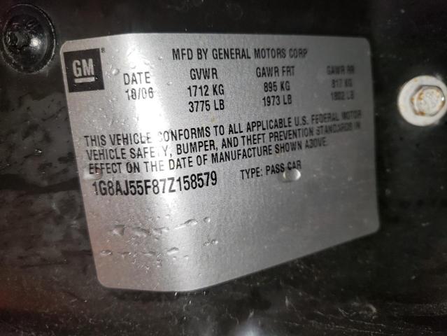 Photo 10 from auction – 2007 SATURN ION LEVEL with VIN 1G8AJ55F87Z158579