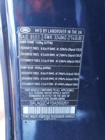 Zdjęcie 10 z aukcji – 2011 LAND ROVER LR4 HSE z VIN SALAG2D41BA569261