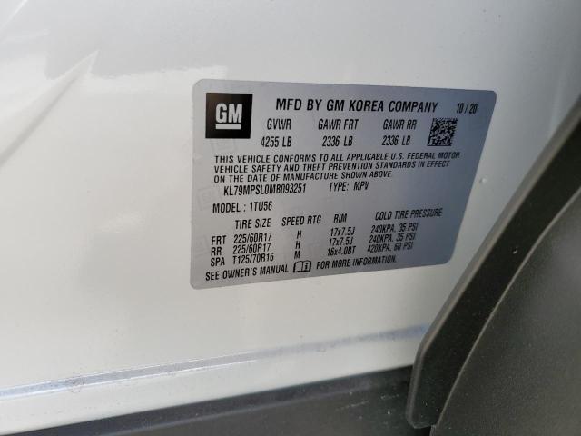 Photo 10 from auction – 2021 CHEVROLET TRAILBLAZE with VIN KL79MPSL0MB093251