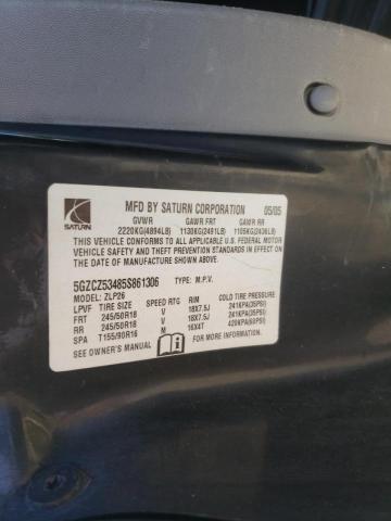 Photo 10 from auction – 2005 SATURN VUE with VIN 5GZCZ53485S861306