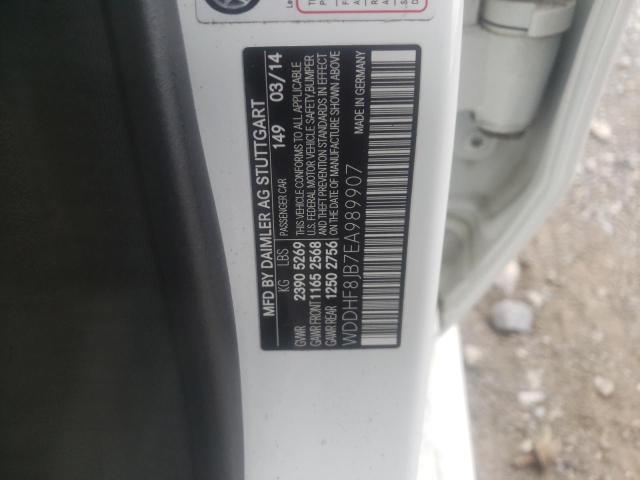 Photo 10 from auction – 2014 MERCEDES-BENZ E 350 4MAT with VIN WDDHF8JB7EA989907