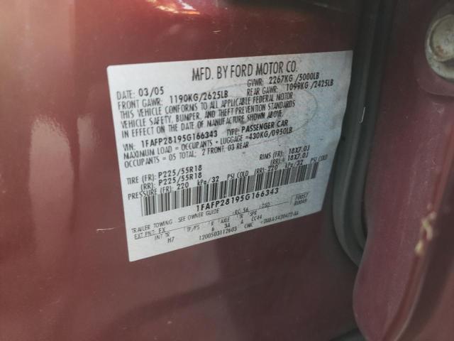 Photo 10 from auction – 2005 FORD FIVE HUNDR with VIN 1FAFP28195G166343