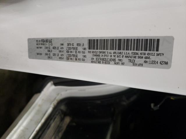 Photo 10 from auction – 2020 RAM PROMASTER with VIN 3C6TRVBG3LE102485