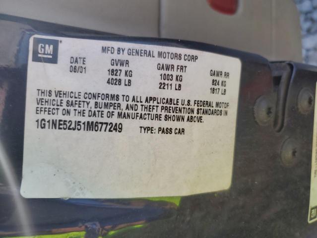Photo 10 from auction – 2001 CHEVROLET MALIBU LS with VIN 1G1NE52J51M677249
