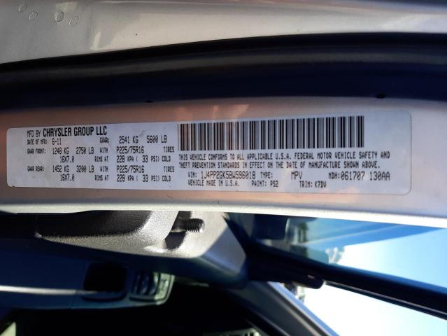 Photo 10 from auction – 2011 JEEP LIBERTY SP with VIN 1J4PP2GK5BW596018