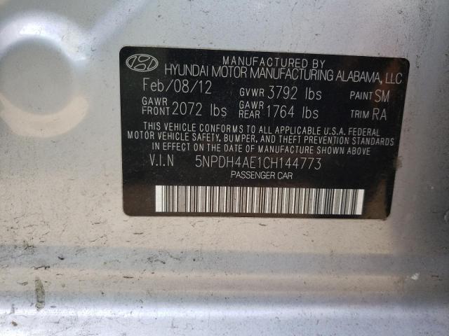 Photo 10 from auction – 2012 HYUNDAI ELANTRA GL with VIN 5NPDH4AE1CH144773