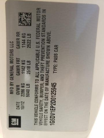 Photo 10 from auction – 2013 CADILLAC CTS-V with VIN 1G6DV1EP2D0125945