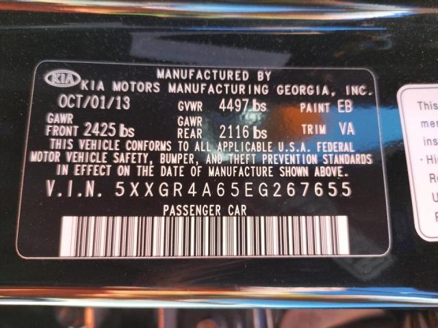 Photo 10 from auction – 2014 KIA OPTIMA SX with VIN 5XXGR4A65EG267655