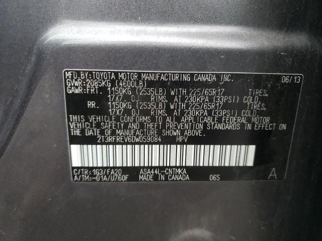Photo 10 from auction – 2013 TOYOTA RAV4 XLE with VIN 2T3RFREV6DW059084