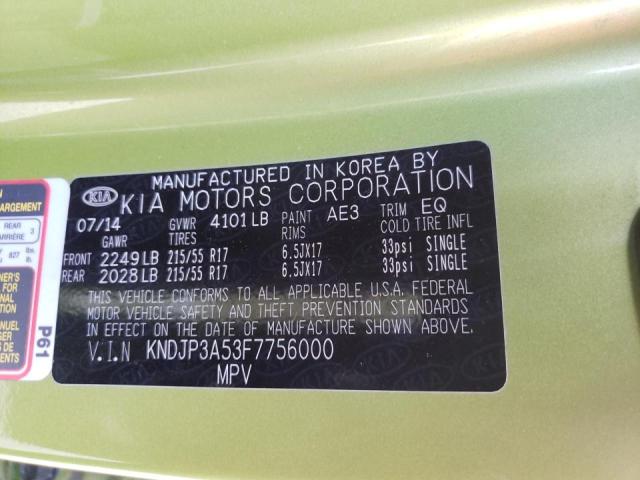 Снимка 10 от търг – 2015 KIA SOUL + с VIN KNDJP3A53F7756000