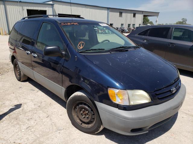 TOYOTA SIENNA CE 2003 with VIN 4T3ZF19C63U528781 - Photo from auction