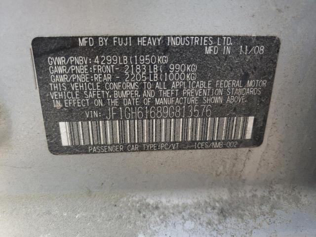 Photo 10 from auction – 2009 SUBARU IMPREZA 2. with VIN JF1GH61689G813576