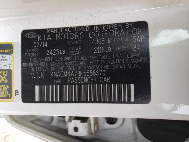 Photo 10 from auction – 2015 KIA OPTIMA LX with VIN KNAGM4A73F5556379