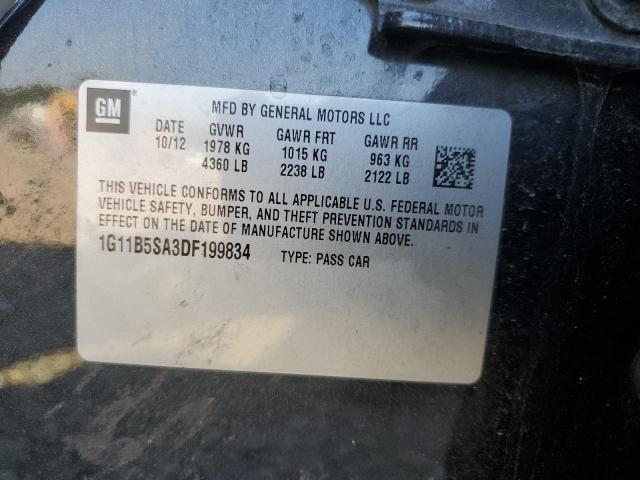Photo 10 from auction – 2013 CHEVROLET MALIBU LS with VIN 1G11B5SA3DF199834