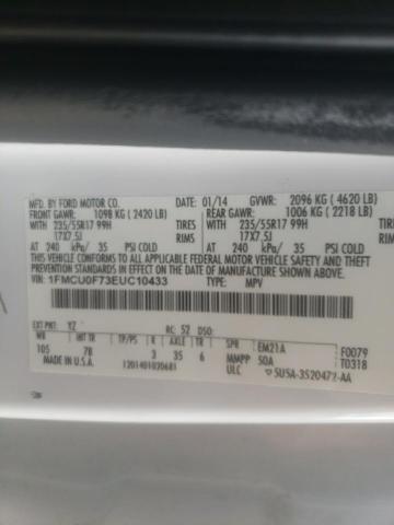 Photo 10 from auction – 2014 FORD ESCAPE S with VIN 1FMCU0F73EUC10433