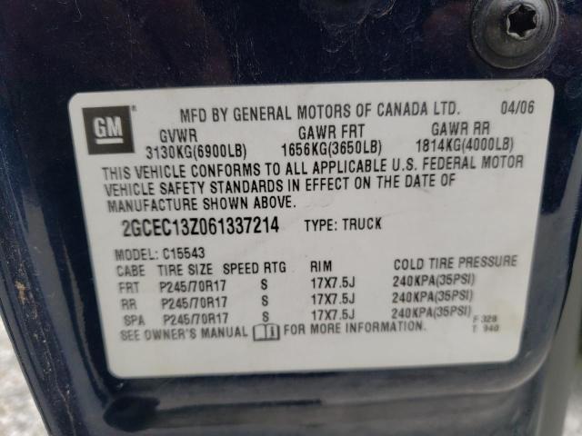 Photo 10 from auction – 2006 CHEVROLET SILVERADO with VIN 2GCEC13Z061337214
