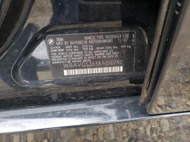 Photo 10 from auction – 2008 BMW 335 XI with VIN WBAVD53538A010782