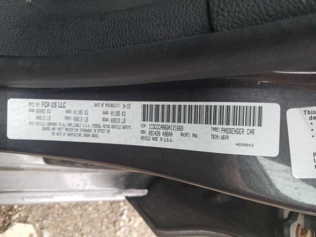 Photo 10 from auction – 2016 CHRYSLER 200 LIMITE with VIN 1C3CCCAB6GN121669