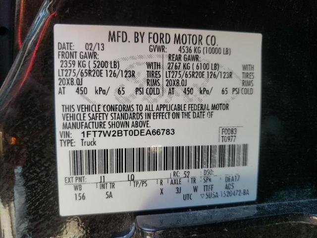 Photo 10 from auction – 2013 FORD F250 SUPER with VIN 1FT7W2BT0DEA66783