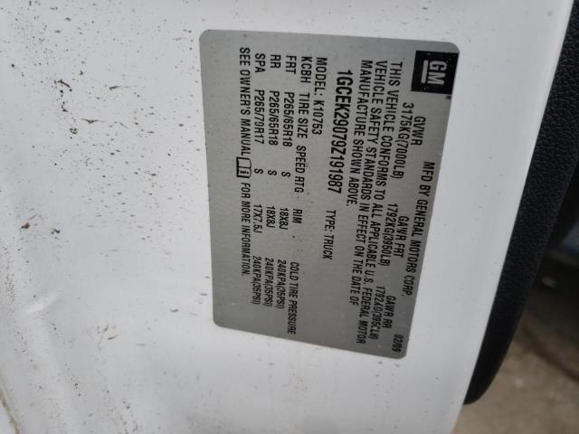 Photo 10 from auction – 2009 CHEVROLET silverado with VIN 1GCEK29079Z191987