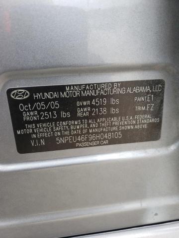 Photo 10 from auction – 2006 HYUNDAI SONATA GLS with VIN 5NPEU46F96H048105