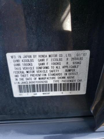Photo 10 from auction – 2007 ACURA TSX with VIN JH4CL96907C009268