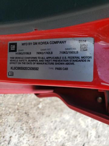 Photo 10 from auction – 2014 CHEVROLET SPARK LS with VIN KL8CB6S92EC509592