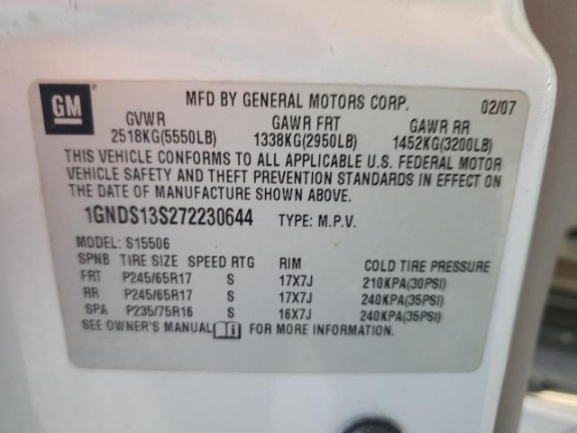 Photo 10 from auction – 2007 CHEVROLET TRAILBLAZE with VIN 1GNDS13S272230644