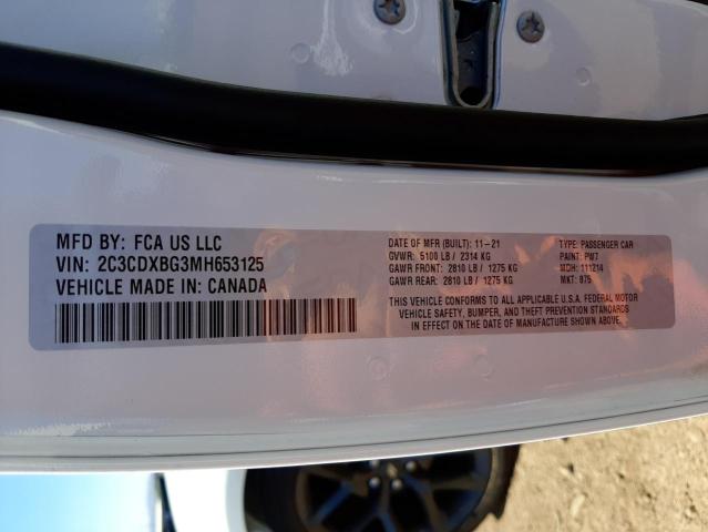 Photo 10 from auction – 2021 DODGE CHARGER SX with VIN 2C3CDXBG3MH653125