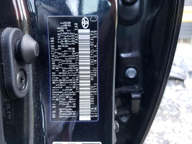 Photo 10 from auction – 2021 TOYOTA COROLLA LE with VIN 5YFEPMAE3MP221493