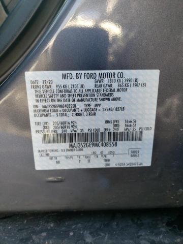 Photo 10 from auction – 2021 FORD ECOSPORT S with VIN MAJ3S2GE9MC408558