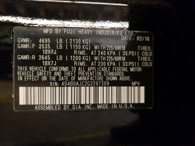 Photo 10 from auction – 2016 SUBARU OUTBACK 2. with VIN 4S4BSAJC2G3297309