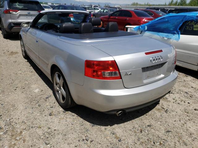 Photo 3 from auction – 2005 AUDI A4 QUATTRO with VIN WAUDT48H65K005951