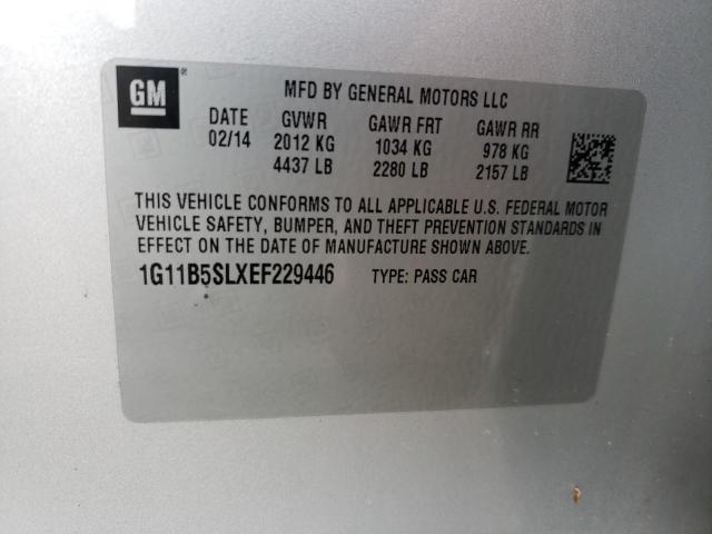 Photo 10 from auction – 2014 CHEVROLET MALIBU LS with VIN 1G11B5SLXEF229446