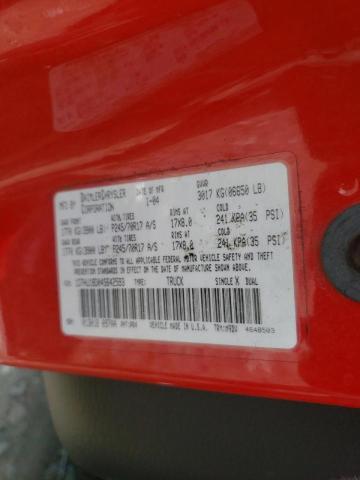 Photo 10 from auction – 2004 DODGE RAM 1500 with VIN 1D7HU18D04S642593