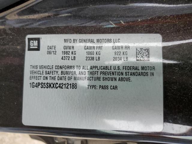 Photo 10 from auction – 2012 BUICK VERANO with VIN 1G4PS5SKXC4212188